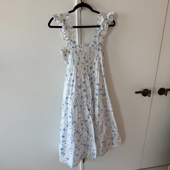 Hill House Home Blue and White Floral Ellie Nap Dress Medium - Picture 4 of 9